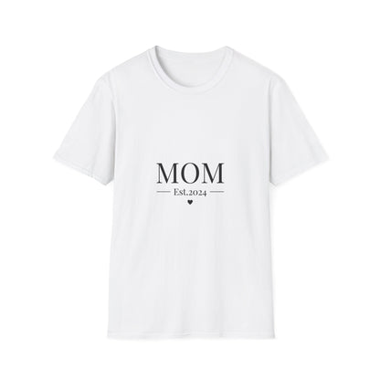 Personalized Mom T-Shirt | Est. 2024 | Softstyle Unisex Tee