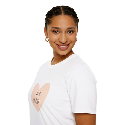 #1 Mom Unisex Softstyle T-Shirt - Perfect Gift for Mother's Day