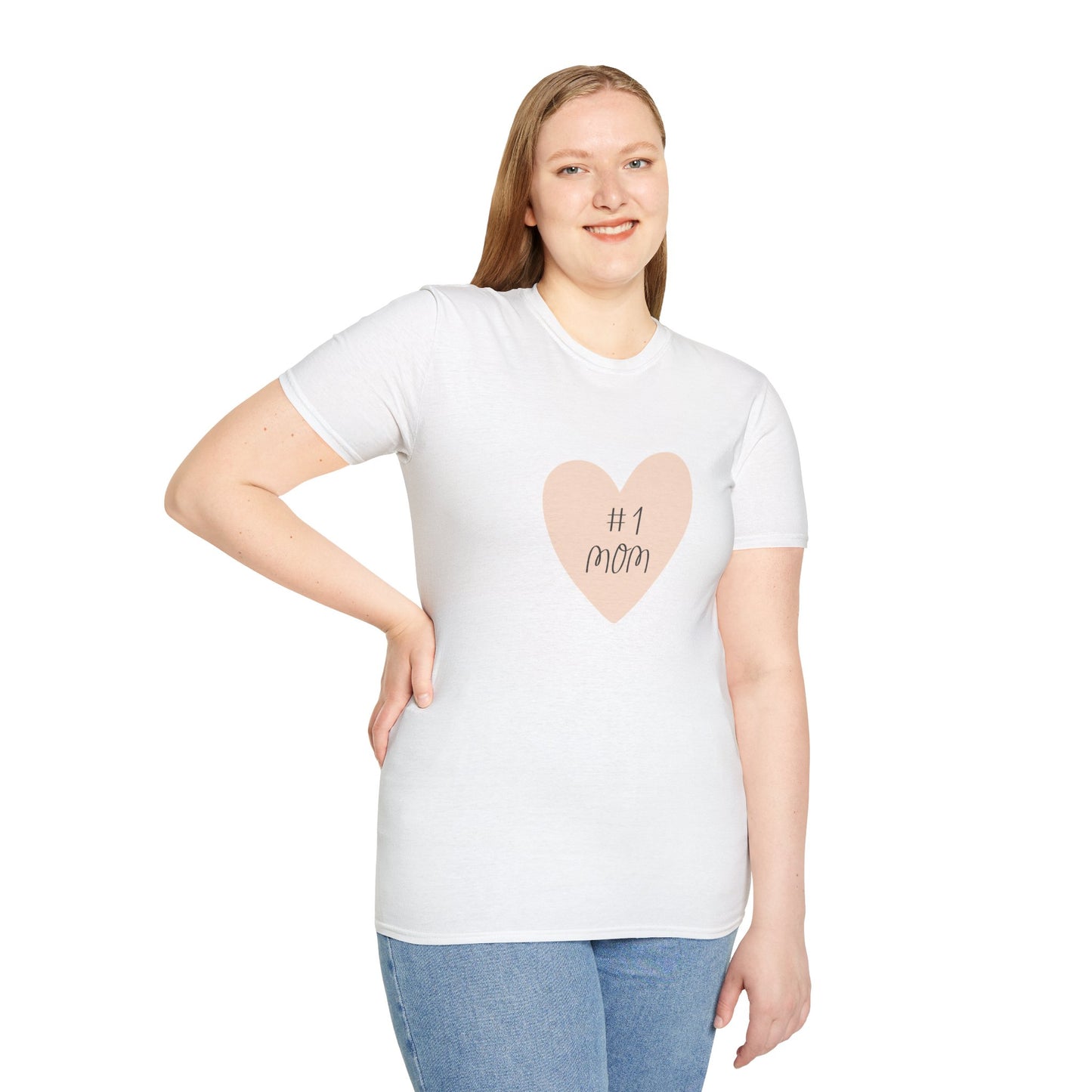 #1 Mom Unisex Softstyle T-Shirt - Perfect Gift for Mother's Day