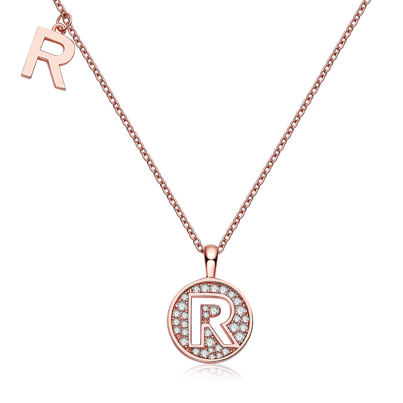 Radiance R Pendant Necklace