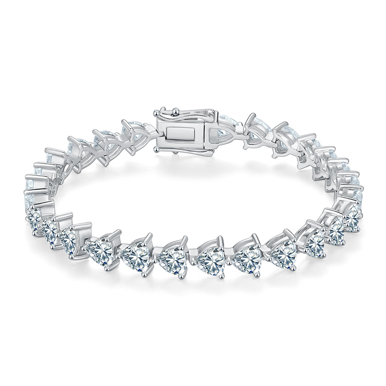 Triangle-Cut Tennis Bracelet