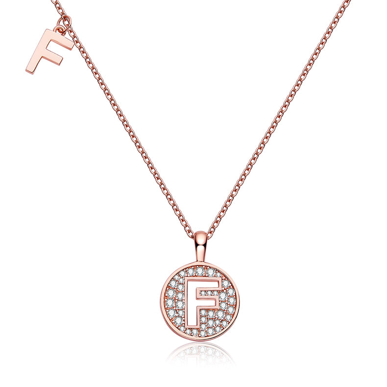 Radiance F Pendant Necklace