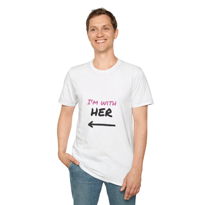 Unisex Softstyle T-Shirt - I'm With Her Statement Tee