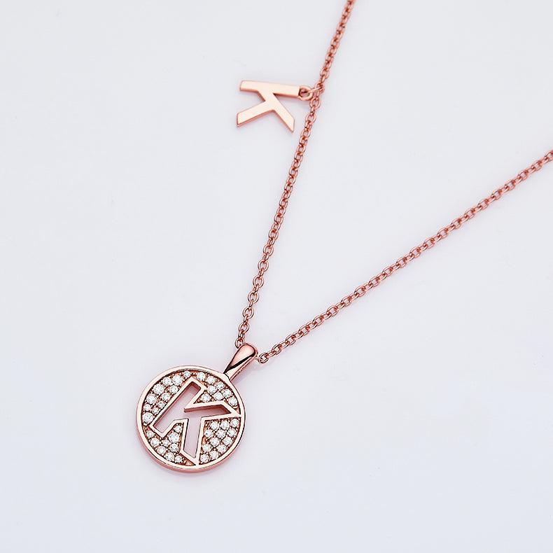 Radiance K Pendant Necklace