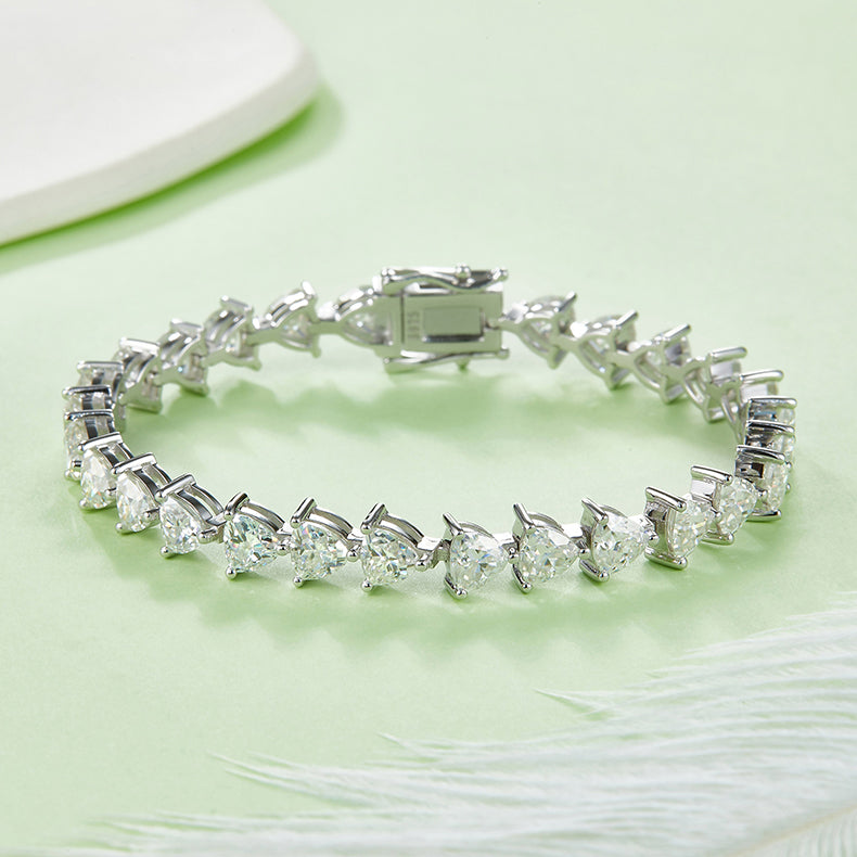 Triangle-Cut Tennis Bracelet