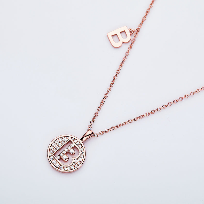 Radiance B Pendant Necklace