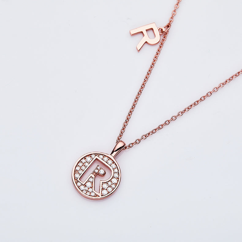 Radiance R Pendant Necklace