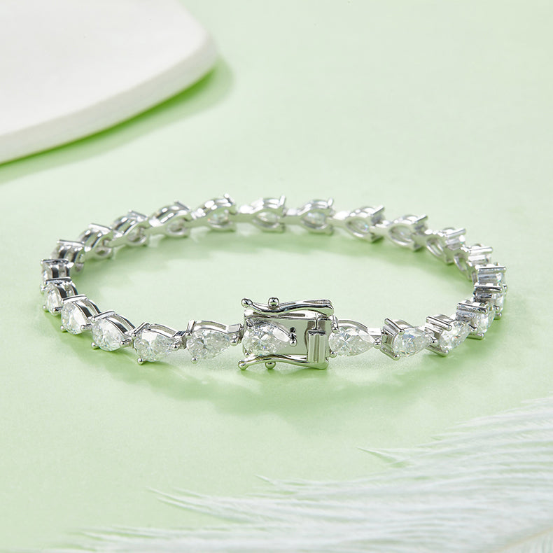 Pear-Cut Tennis Bracelet