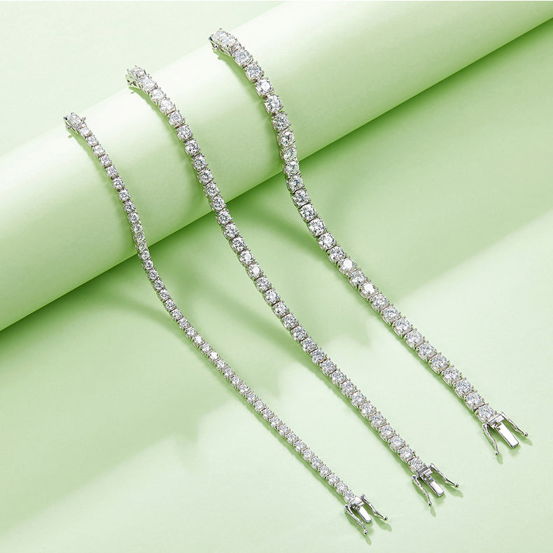 Classic Round-cut Bullhead Tennis Bracelet