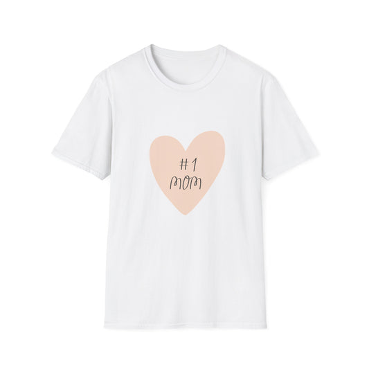 #1 Mom Unisex Softstyle T-Shirt - Perfect Gift for Mother's Day