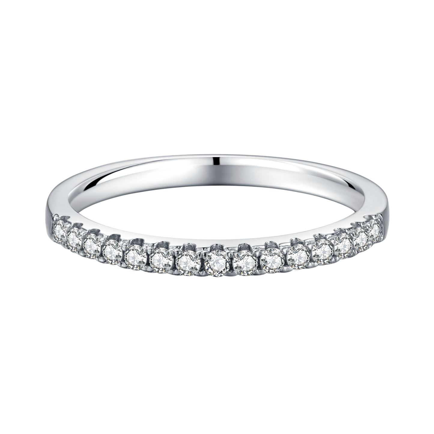 Classic Half-circle Eternity Band Ring