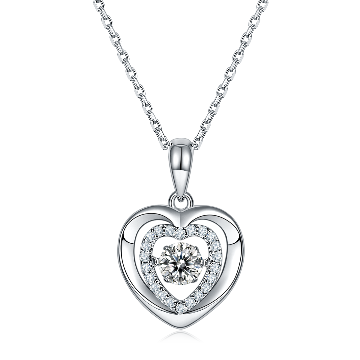 Dancing Love Heart Necklace