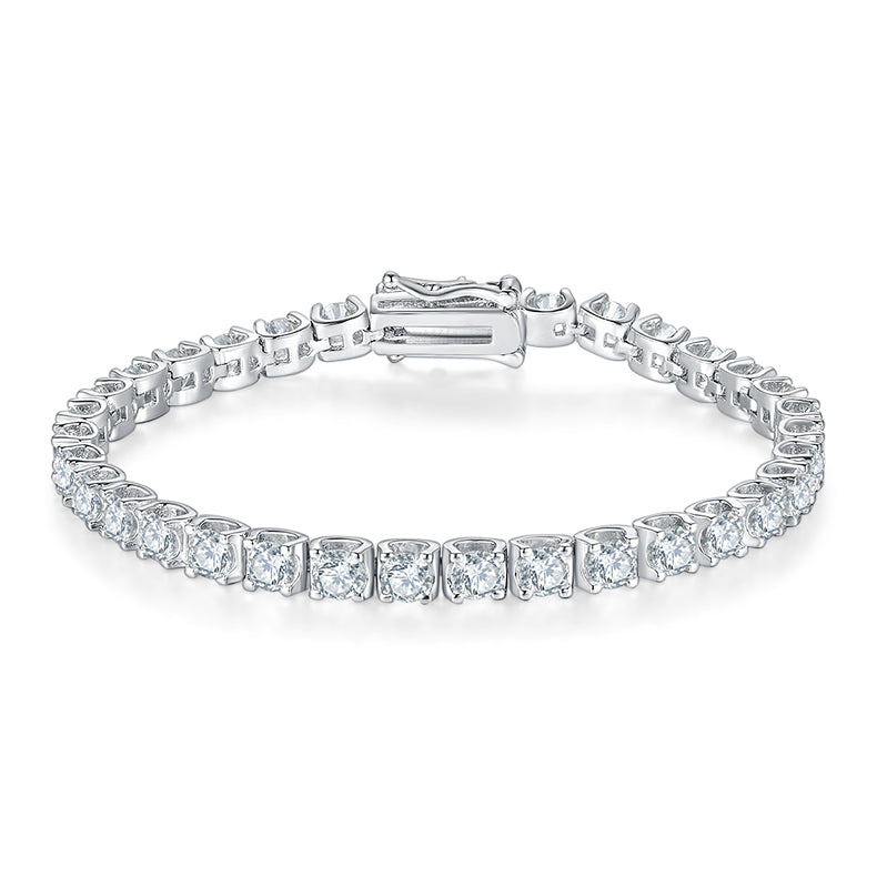 Classic Round-cut Bullhead Tennis Bracelet