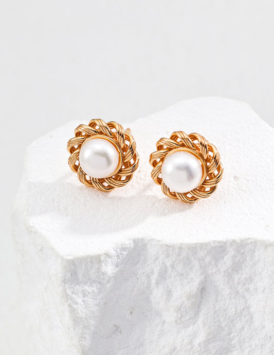 Artistic Natural Pearl Earrings