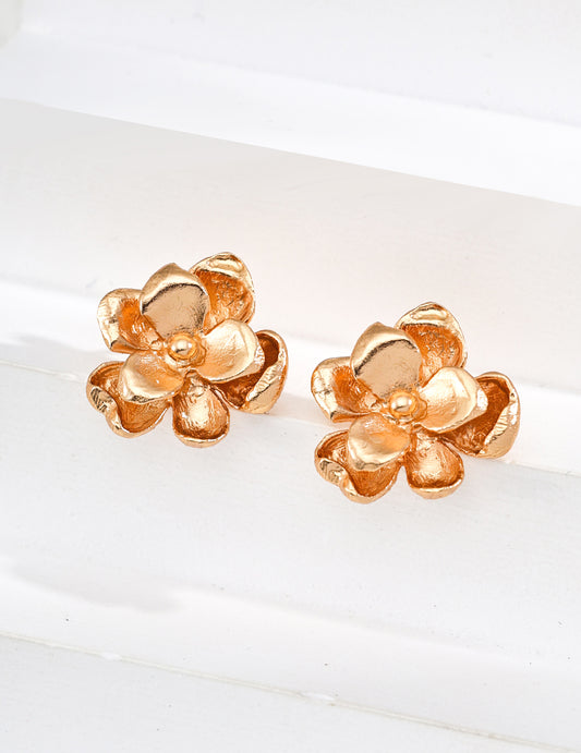 Artistic Minimalist Floral Earrings