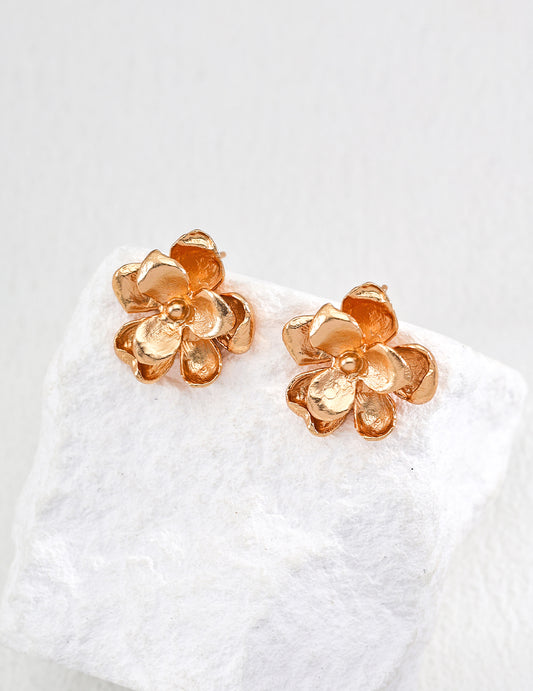 Artistic Minimalist Floral Earrings