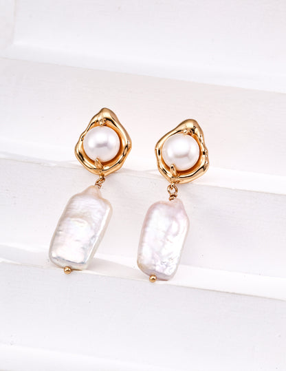 Natural Pearl Earrings