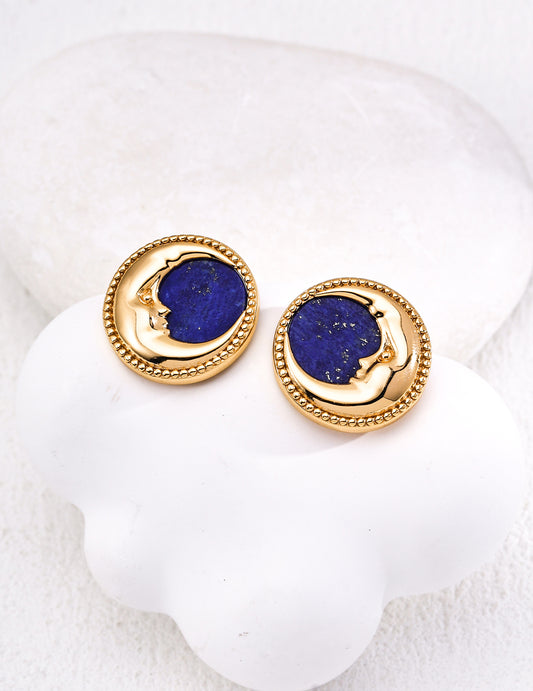 Vintage Lapis Lazuli Earrings