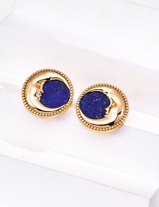 Vintage Lapis Lazuli Earrings