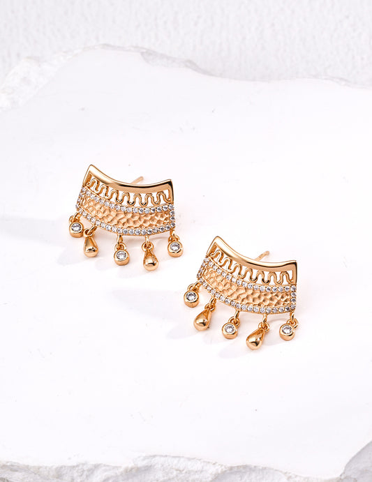 Vintage Zircon Earrings