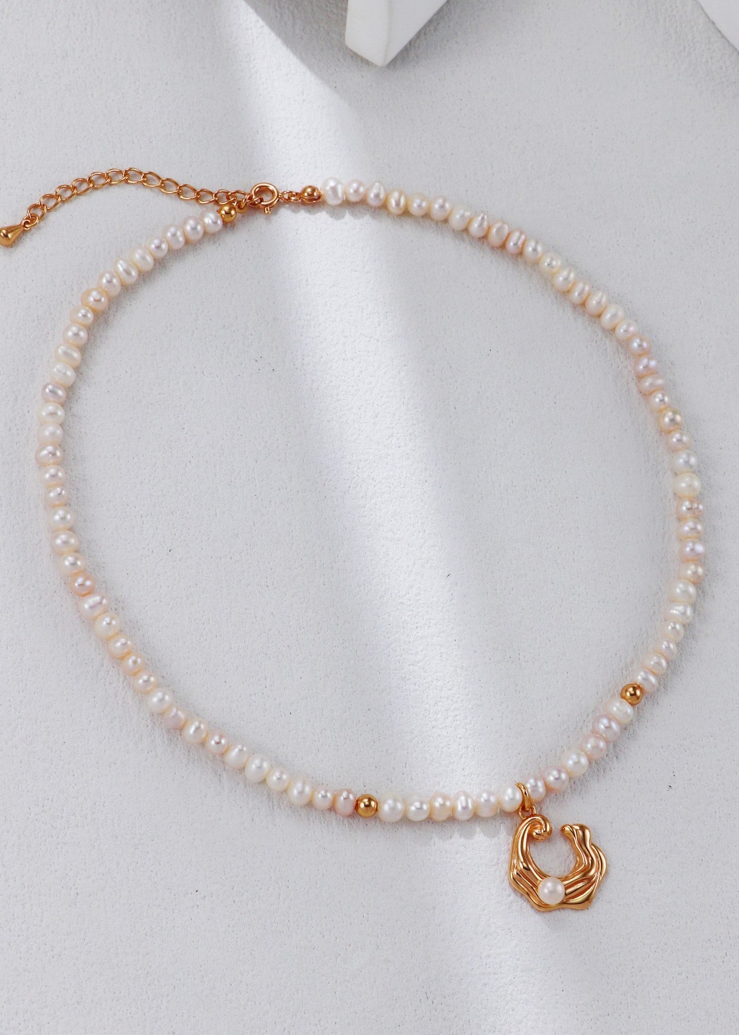 Ocean Wave Pearl Necklace