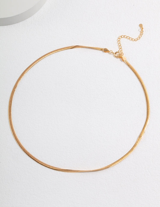 Wide Curb Chain Necklace