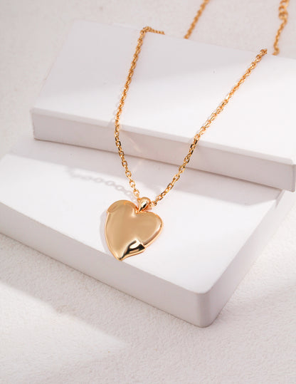 Silver Irregular Heart Necklace