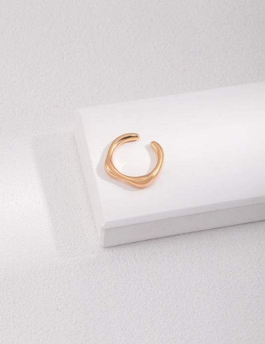 Silver Minimalist Line Ring