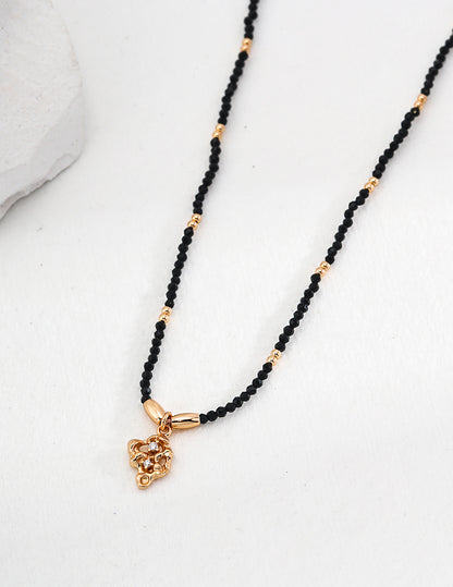 Black Crystal Necklace