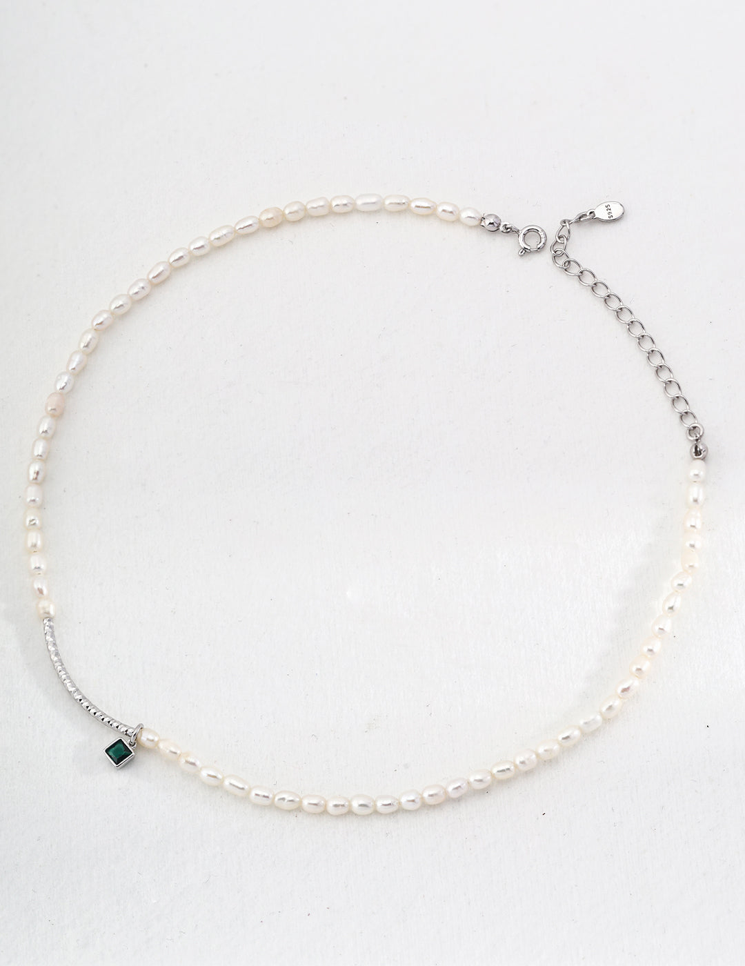 Silver Pearl Necklace