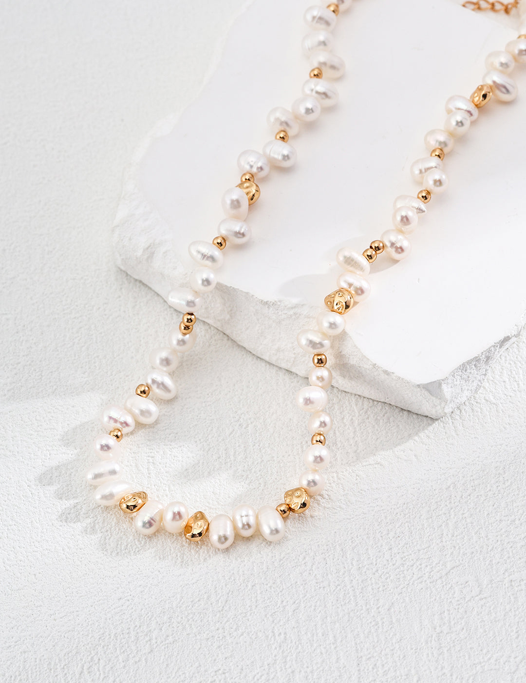 Silver Natural Pearl Necklace